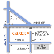 寿建設工業本社周辺地図